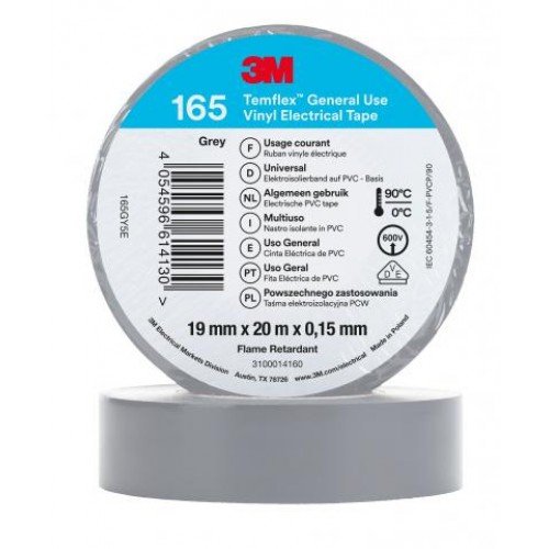 Изолационна лента 3М - 165, 20м/19мм Temflex бялана ниска цена с бърза доставка - BestPC.BG