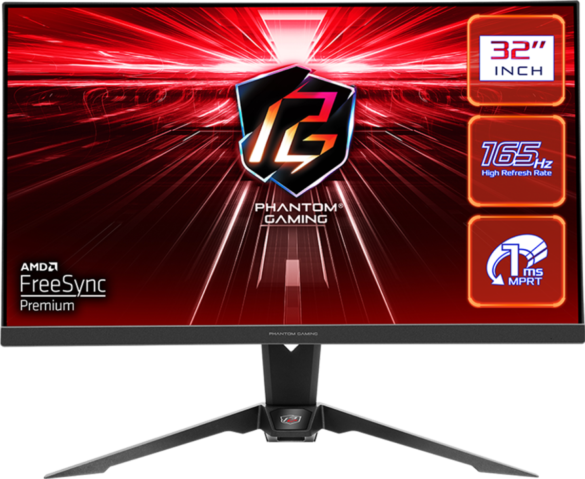 Монитор Геймърски Asrock Gaming Monitor, 31.5"2560 x 1440, VA, 550 nits, 165 Hz, 1ms, HDMI, DP, VESAна ниска цена с бърза доставка - BestPC.BG