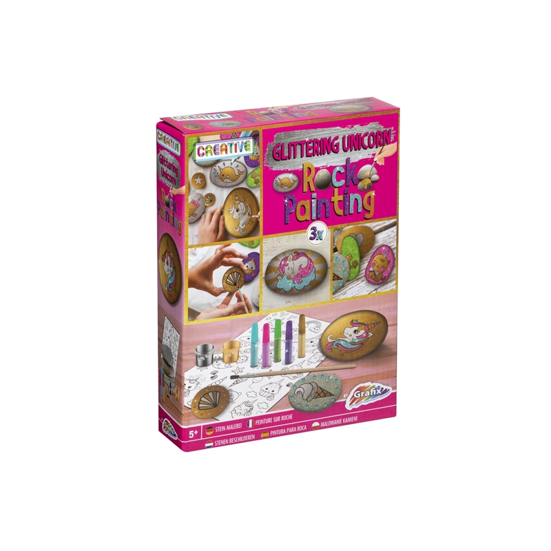 Moxy Комплект за рисуване на камъни Еднорог, с брокатна ниска цена с бърза доставка - BestPC.BG