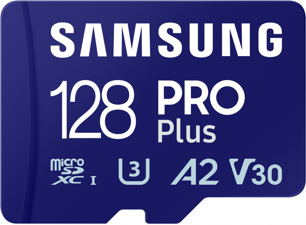 Samsung 128GB micro SD Card PRO Plus with Adapter, UHS-I, Read 180MB-s - Write 130MB-sна ниска цена с бърза доставка - BestPC.BG