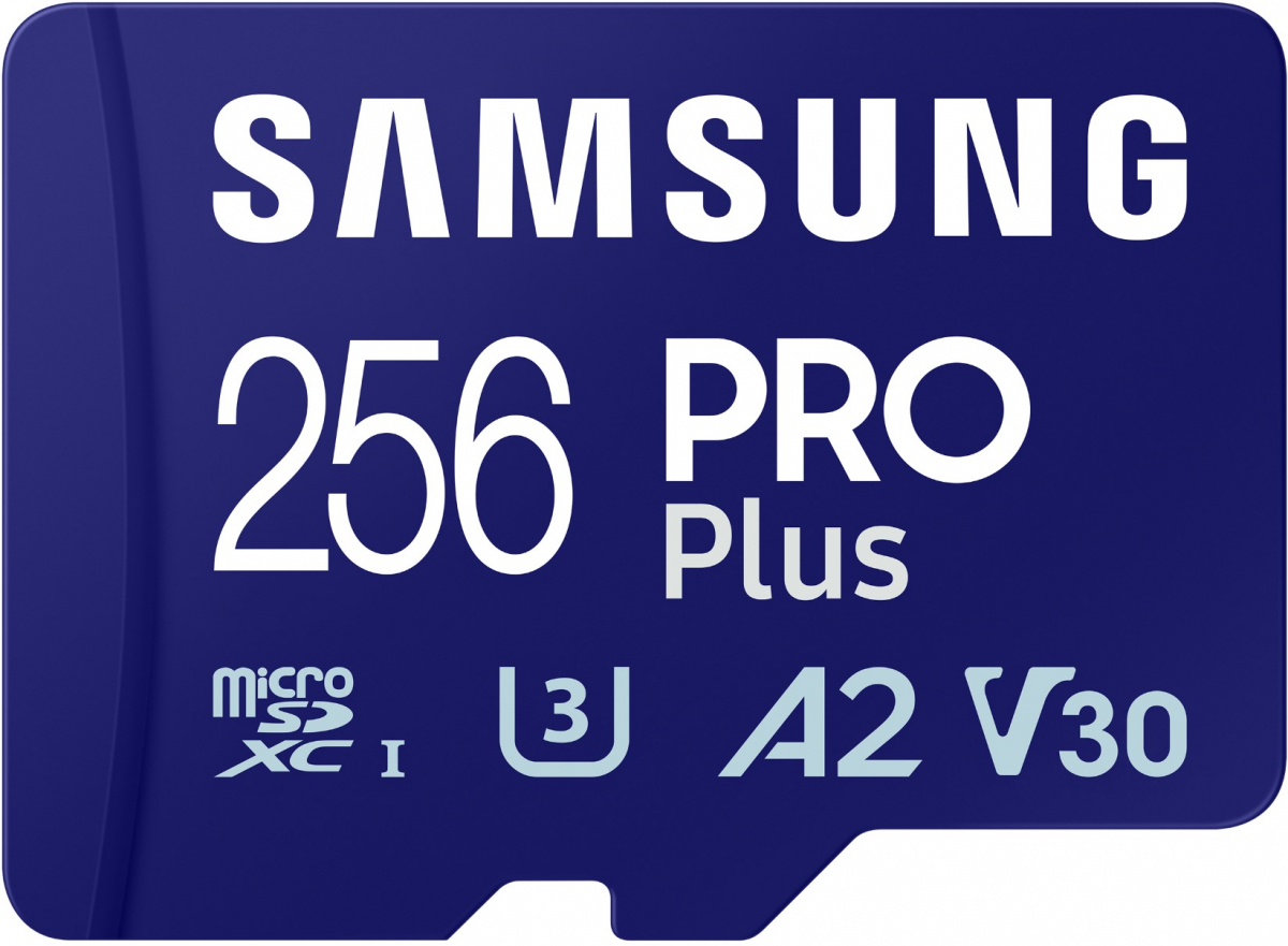 Samsung 256GB micro SD Card PRO Plus with Adapter, UHS-I, Read 180MB-s - Write 130MB-sна ниска цена с бърза доставка - BestPC.BG