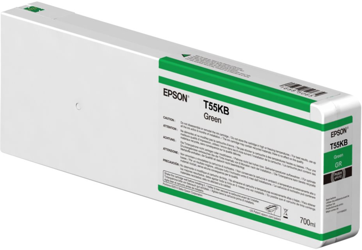 Касета с мастило EPSON Singlepack Green T55KB00 UltraChrome HDX-HD 700mlна ниска цена с бърза доставка - BestPC.BG