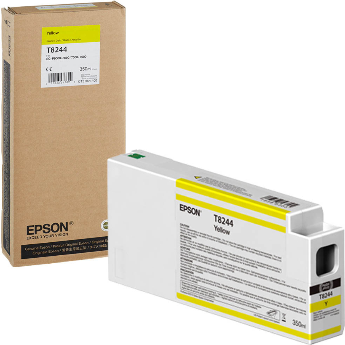 Касета с мастило Epson T54X400, за Epson SureColor SC-P9000V/ SC-P7000V, жълт, 350mlна ниска цена с бърза доставка - BestPC.BG