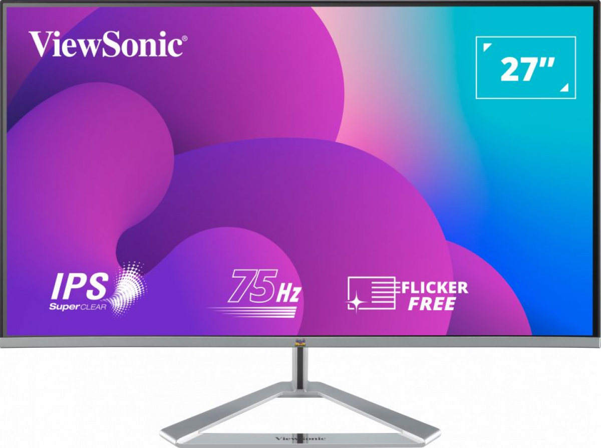 Монитор Viewsonic VX2776-SMH 27" 1920 x 1080 Full HD, LED, IPS, 4ms, 75Hz, 2x HDMI, VGAна ниска цена с бърза доставка - BestPC.BG