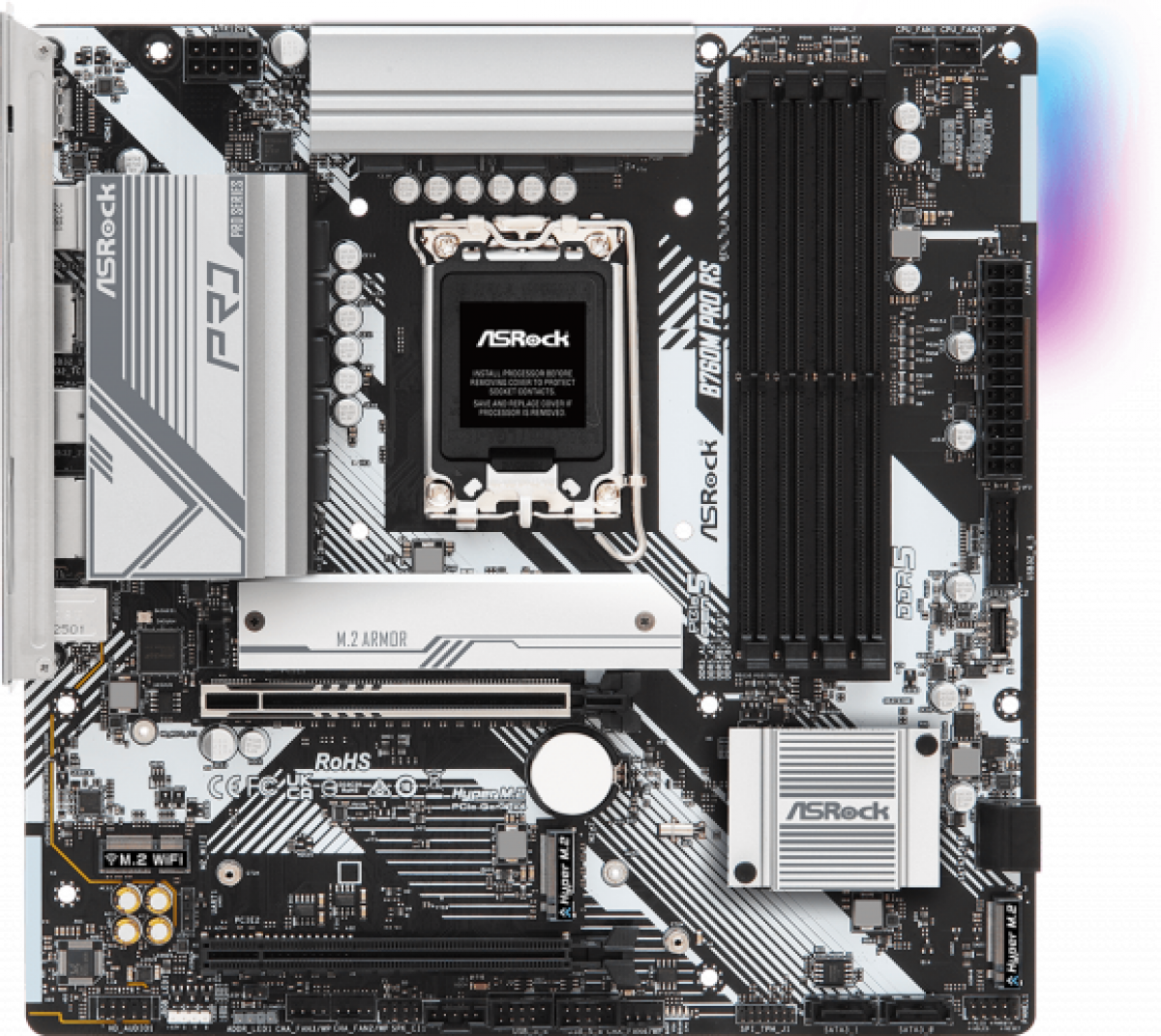 Дънна платка ASRock B760M Pro RS DDR5на ниска цена с бърза доставка - BestPC.BG