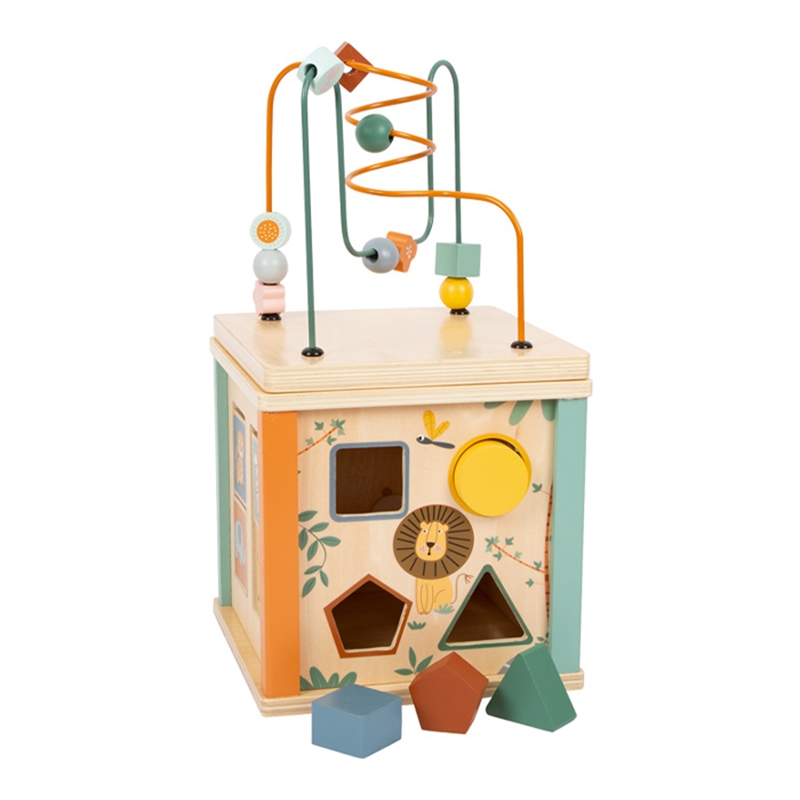 Small Foot Куб Сафари, дидактичен, дървен, 20 х 20 х 38 cmна ниска цена с бърза доставка - BestPC.BG