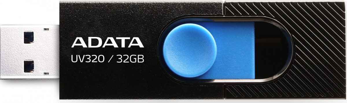 ADATA UV320, 32 GB, USB 3.2, Чернана ниска цена с бърза доставка - BestPC.BG