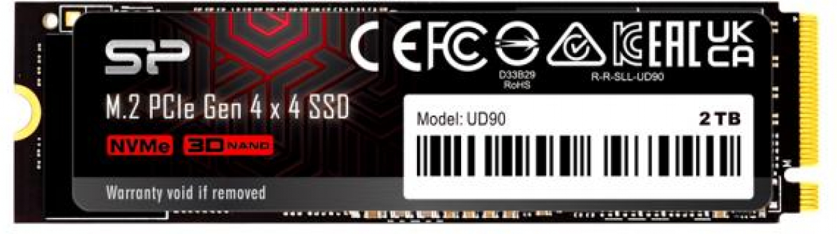 SSD SSD Silicon Power UD90, M.2-2280, PCIe Gen 4x4, NVMe, 2000GBна ниска цена с бърза доставка - BestPC.BG