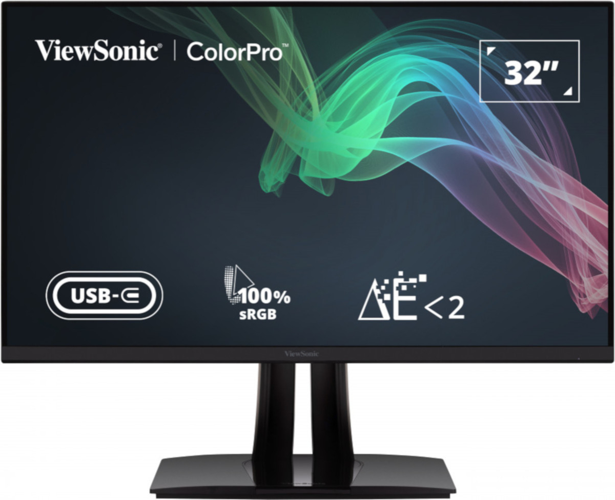 Монитор ViewSonic VP3256-4K, 32" 3840 х 2160 4K UHD, IPS, 5 ms, 60Hz, 2x HDMI, 1x DP, черенна ниска цена с бърза доставка - BestPC.BG