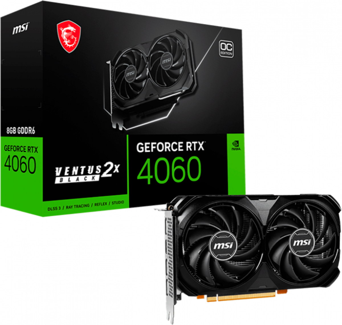 Видеокарта MSI GeForce RTX 4060 Ventus 2X 8G OC, 8GB GDDR6, 128bit, 3x DP 1.4a, HDMI 2.1aна ниска цена с бърза доставка - BestPC.BG