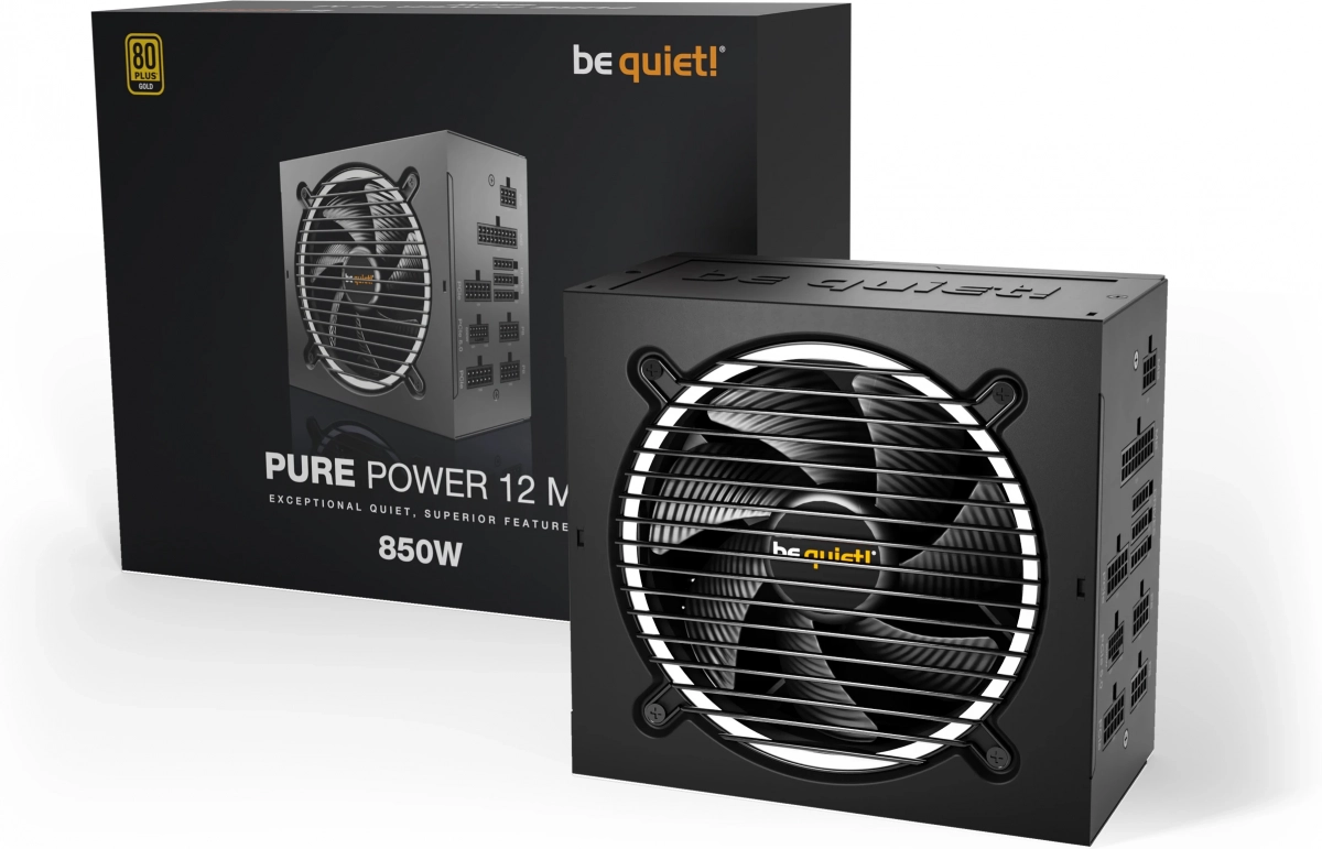Захранване be quiet Pure Power 12 M, 850W, ATX, 120 мм, 80+ GOLDна ниска цена с бърза доставка - BestPC.BG