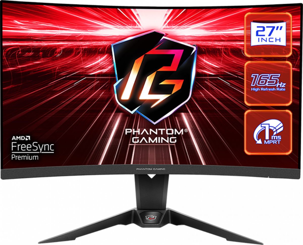 Монитор Astrock Phantom Gaming PG27Q15R2A, 27" 2560 x 1440, LED, VA, 1ms, 165hZ, DP, HDMIна ниска цена с бърза доставка - BestPC.BG