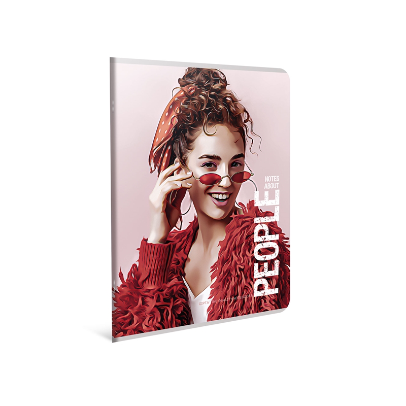 Gipta Тетрадка People, А4, бяла хартия, широки редове, 60 листана ниска цена с бърза доставка - BestPC.BG