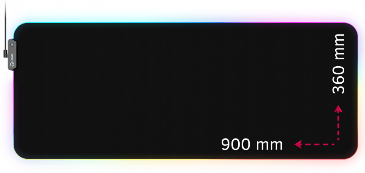 Подложка за мишка Геймърска Lorgar Steller 919, черен цвят. Размери: 900 x 360 x 3 ммна ниска цена с бърза доставка - BestPC.BG