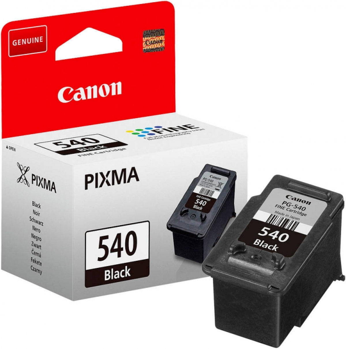Касета с мастило Canon PG-540 BKна ниска цена с бърза доставка - BestPC.BG