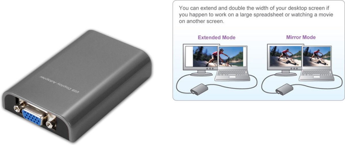 Адаптер USB 2.0 - VGAна ниска цена с бърза доставка - BestPC.BG