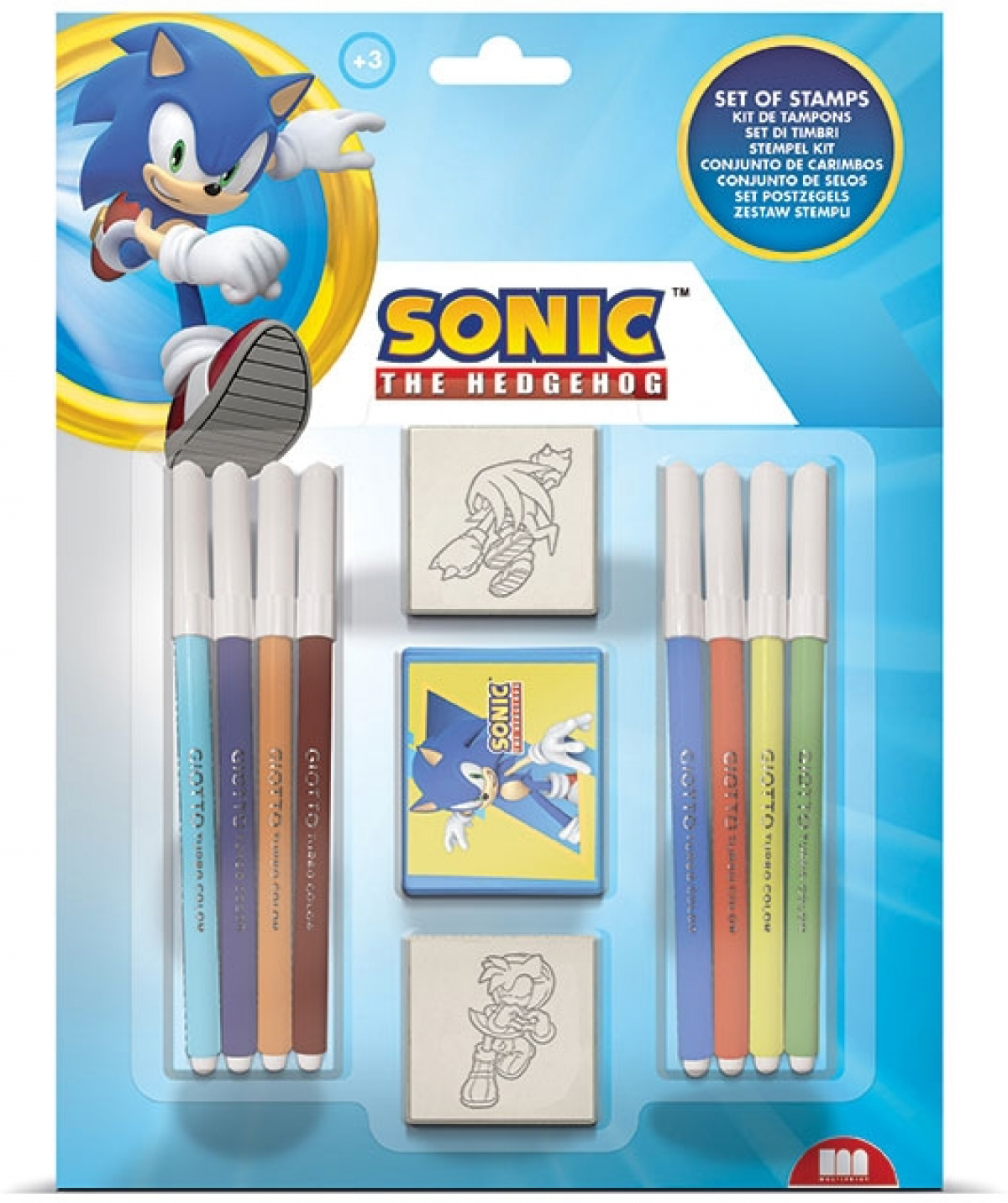 Multiprint Комплект Sonic, с 2 печата и 8 флумастерана ниска цена с бърза доставка - BestPC.BG