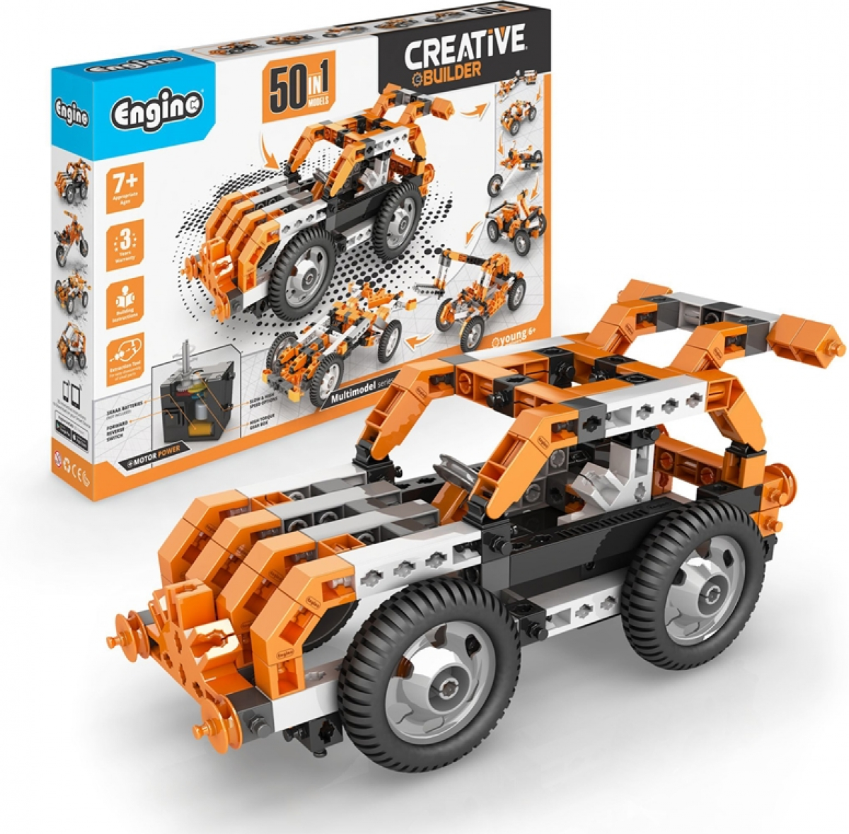 Engino Конструктор Motorized, 50 в 1на ниска цена с бърза доставка - BestPC.BG
