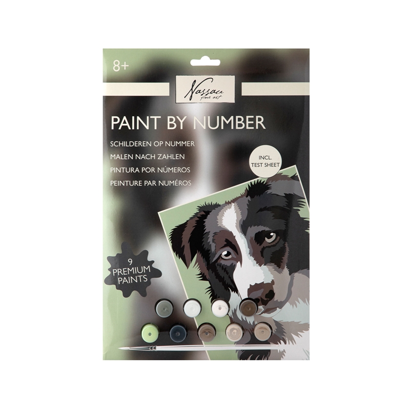 Nassau Рисуване по номера на картон - Куче, 33.5 х 23.8 cmна ниска цена с бърза доставка - BestPC.BG