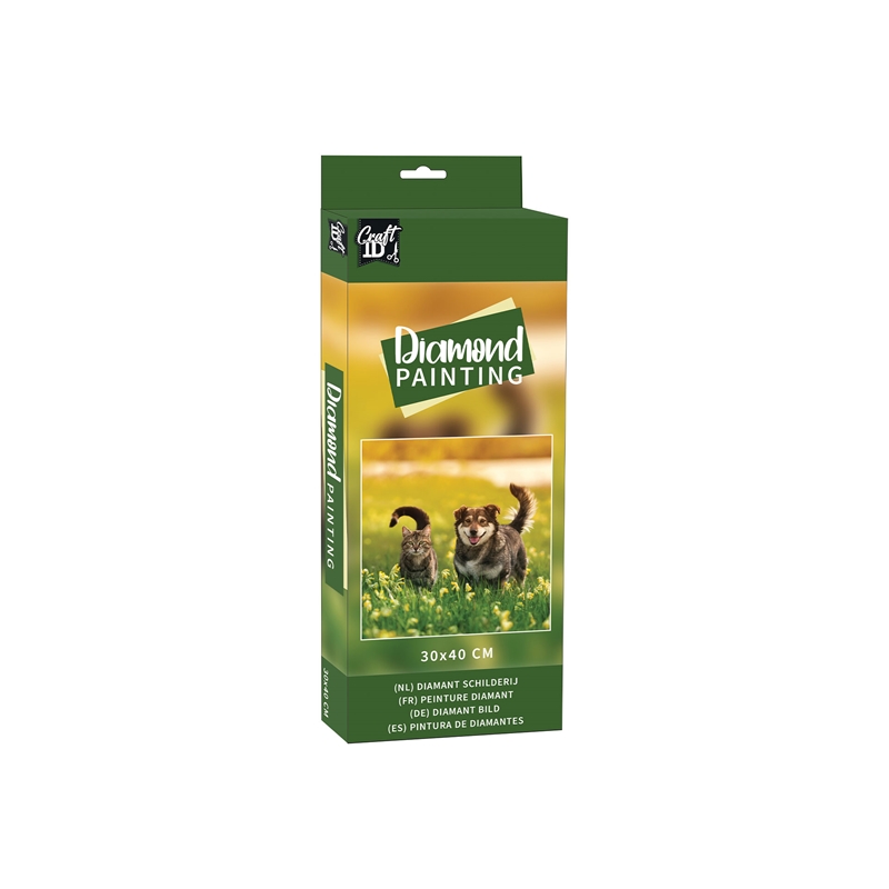 Craft ID Рисуване с мъниста - Котка и куче, 30 х 40 cmна ниска цена с бърза доставка - BestPC.BG