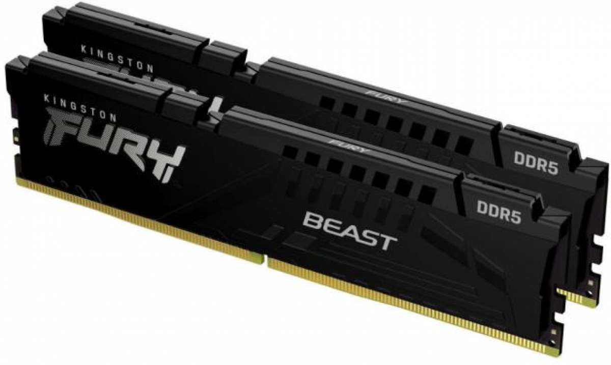 Памет 2x 16GB DDR5 5600MHz Kingston FURY Beast Blackна ниска цена с бърза доставка - BestPC.BG