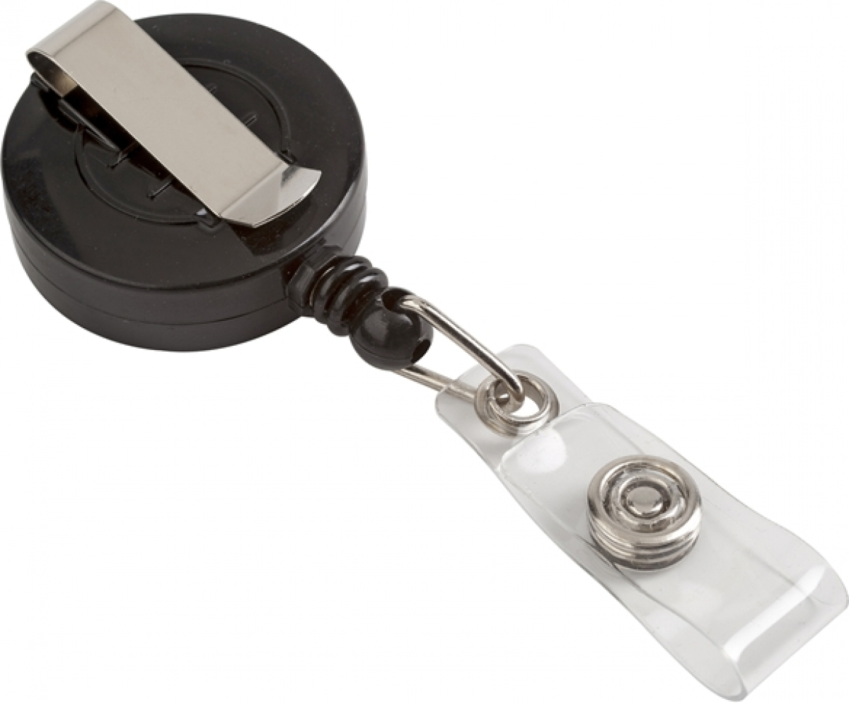 Продукт Superstore Ретрактор, ролетен държач за бадж, с клипс, кръгъл, черен, 5 брояна ниска цена с бърза доставка - BestPC.BG