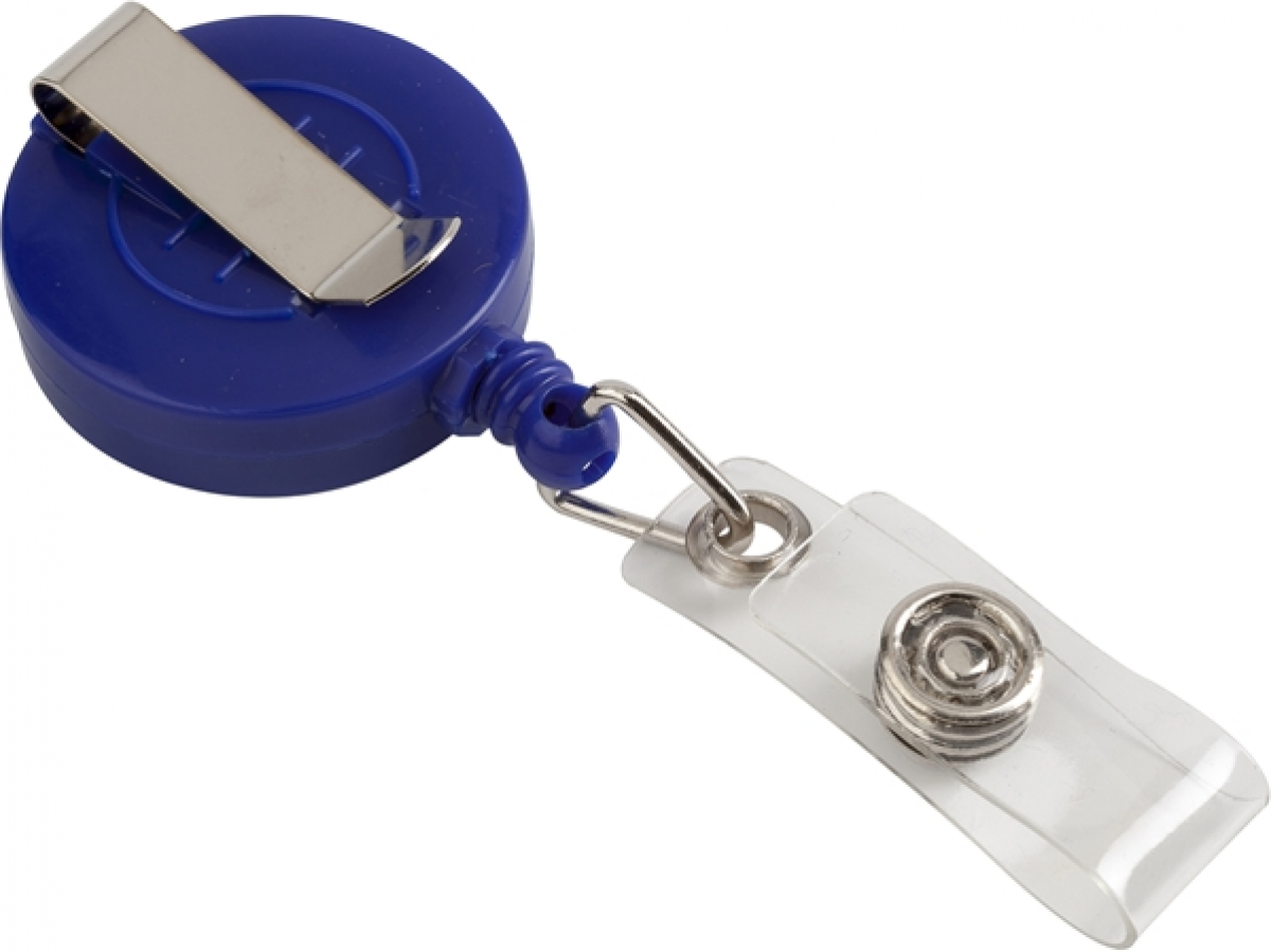 Продукт Superstore Ретрактор, ролетен държач за бадж, с клипс, кръгъл, син, 5 брояна ниска цена с бърза доставка - BestPC.BG