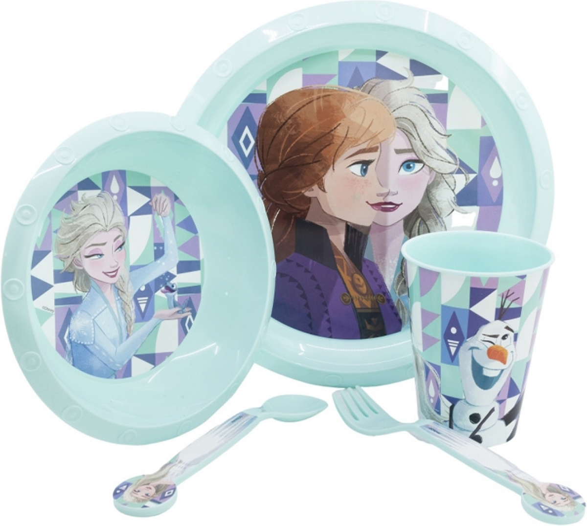 Stor Комплект Frozen, чаша, купа, чиния и приборина ниска цена с бърза доставка - BestPC.BG