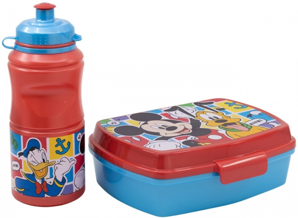 Stor Комплект Mickey, бутилка и кутия за сандвичина ниска цена с бърза доставка - BestPC.BG