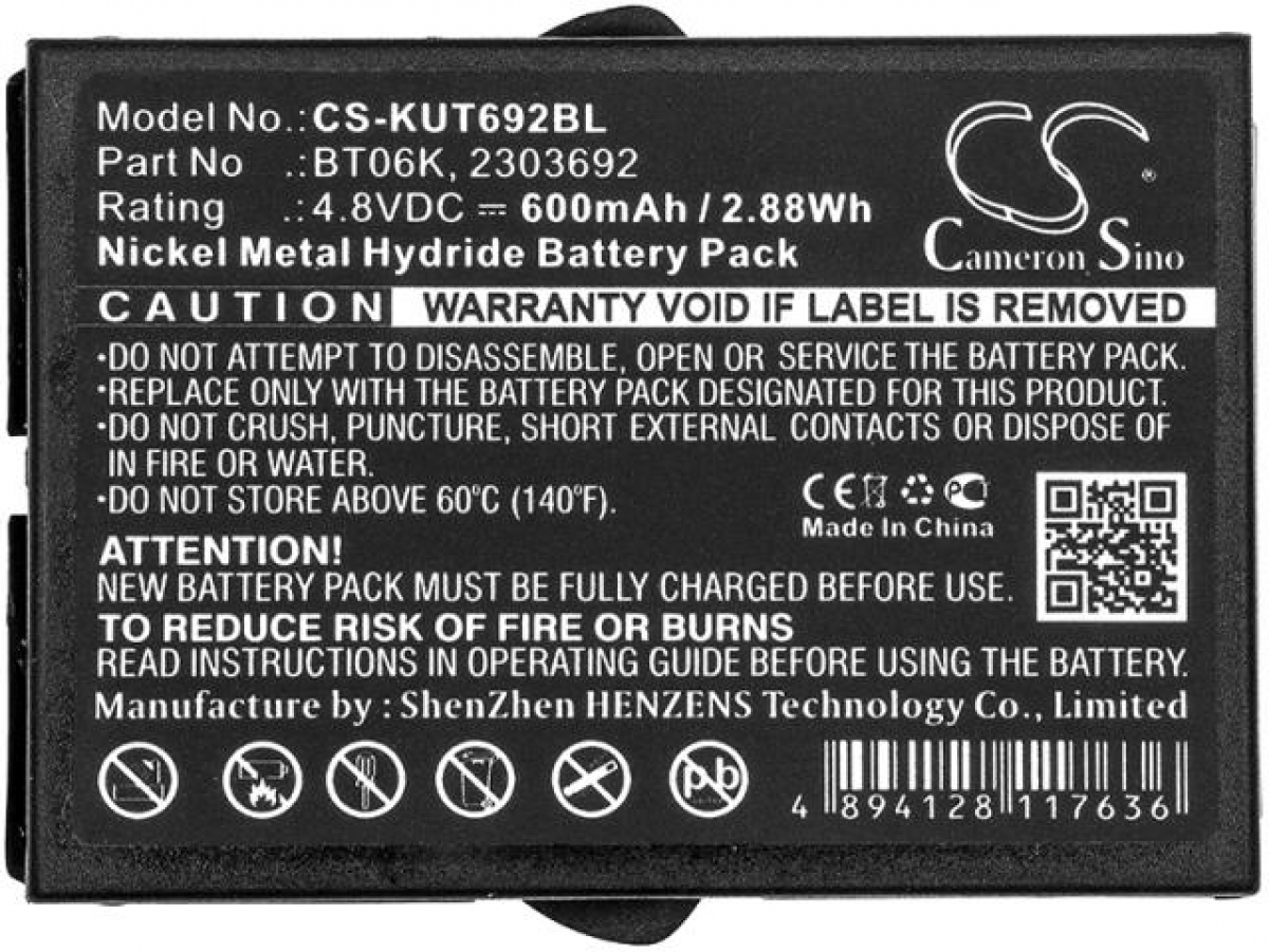 Продукт Батерия за дистанционно управление за кран IKUSI CS-KUT692BL NIMH 4,8V 600mAhна ниска цена с бърза доставка - BestPC.BG