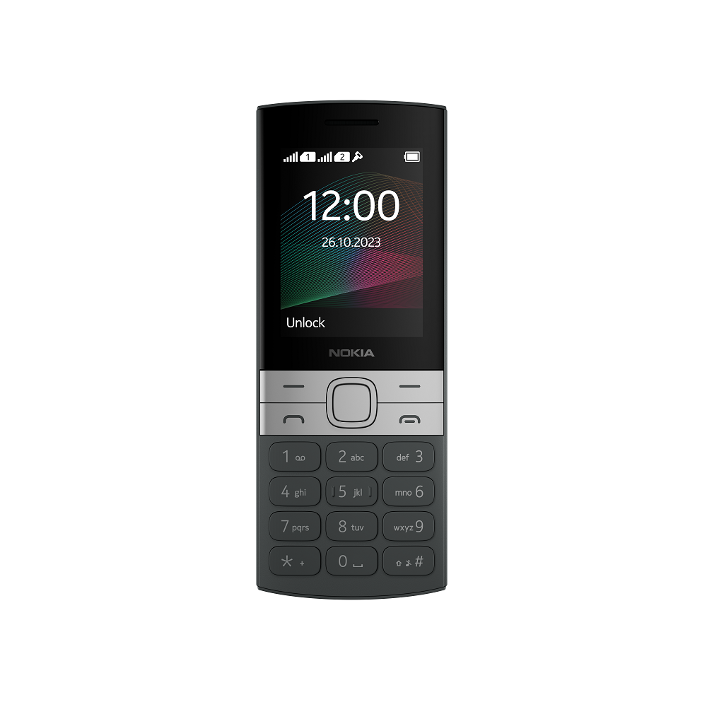 Смартфон Nokia 150 2023, 2.4\'\', 4MB RAM, 0.3 MP със светкавица, черен цвятна ниска цена с бърза доставка - BestPC.BG