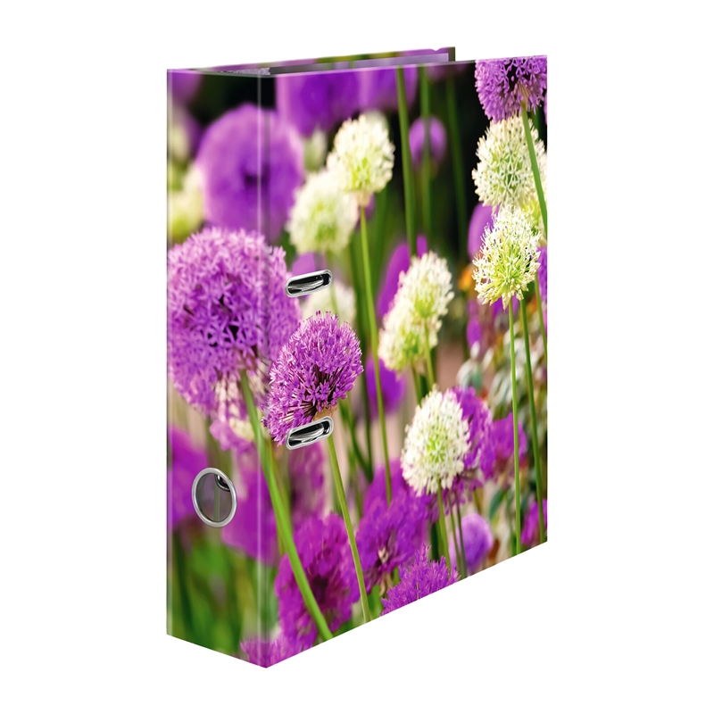 Herma Класьор Flowers, 7 cm, на лилави цветяна ниска цена с бърза доставка - BestPC.BG