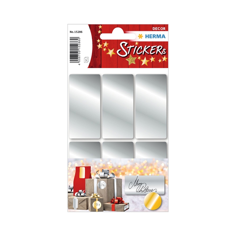 Herma Самозалепващи се етикети, 26 х 54 mm, сребристи, 18 брояна ниска цена с бърза доставка - BestPC.BG