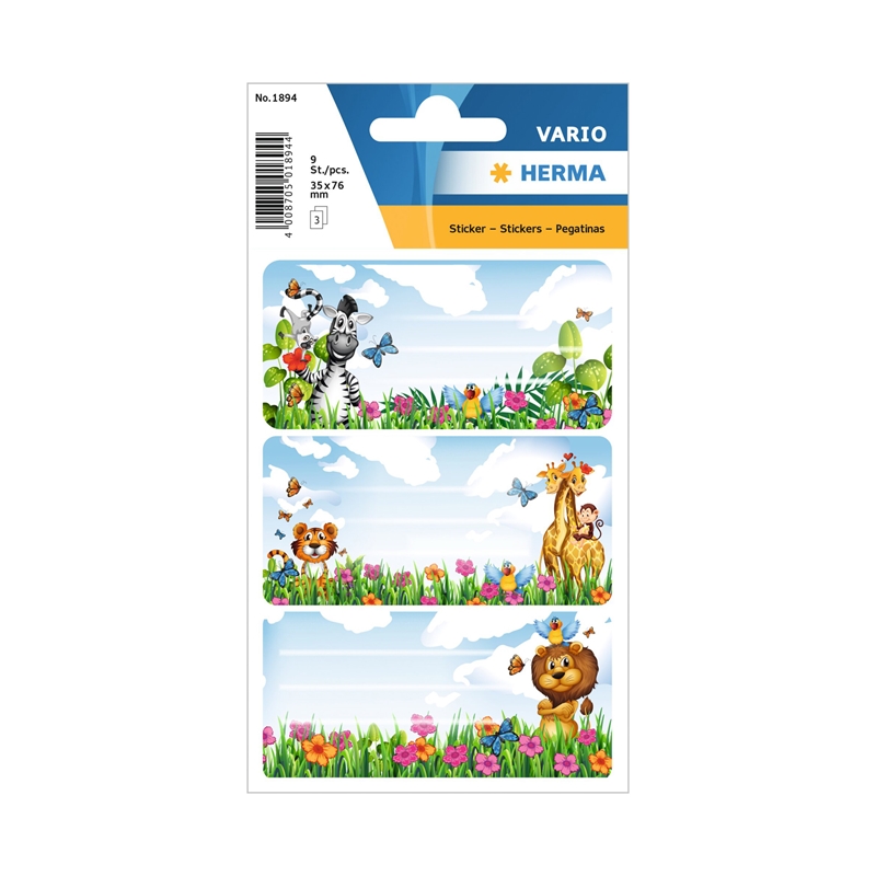 Herma Самозалепващи се етикети Джунгла, ученически, 9 брояна ниска цена с бърза доставка - BestPC.BG