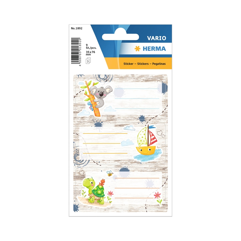 Herma Самозалепващи се етикети Приятели, ученически, пясъчни, 9 брояна ниска цена с бърза доставка - BestPC.BG