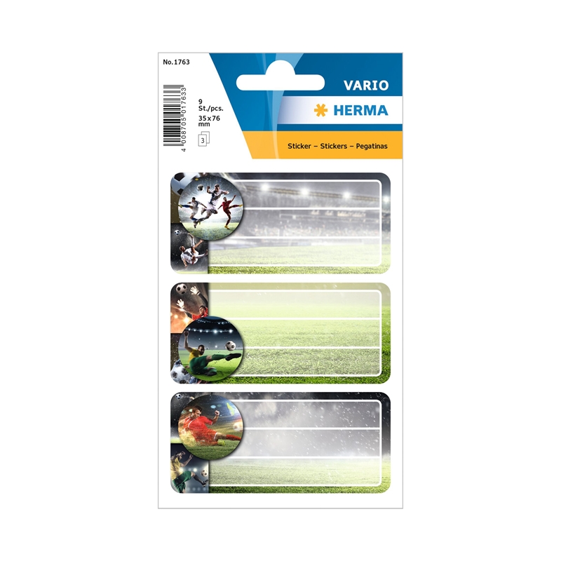 Herma Самозалепващи се етикети Футбол, ученически, 9 брояна ниска цена с бърза доставка - BestPC.BG