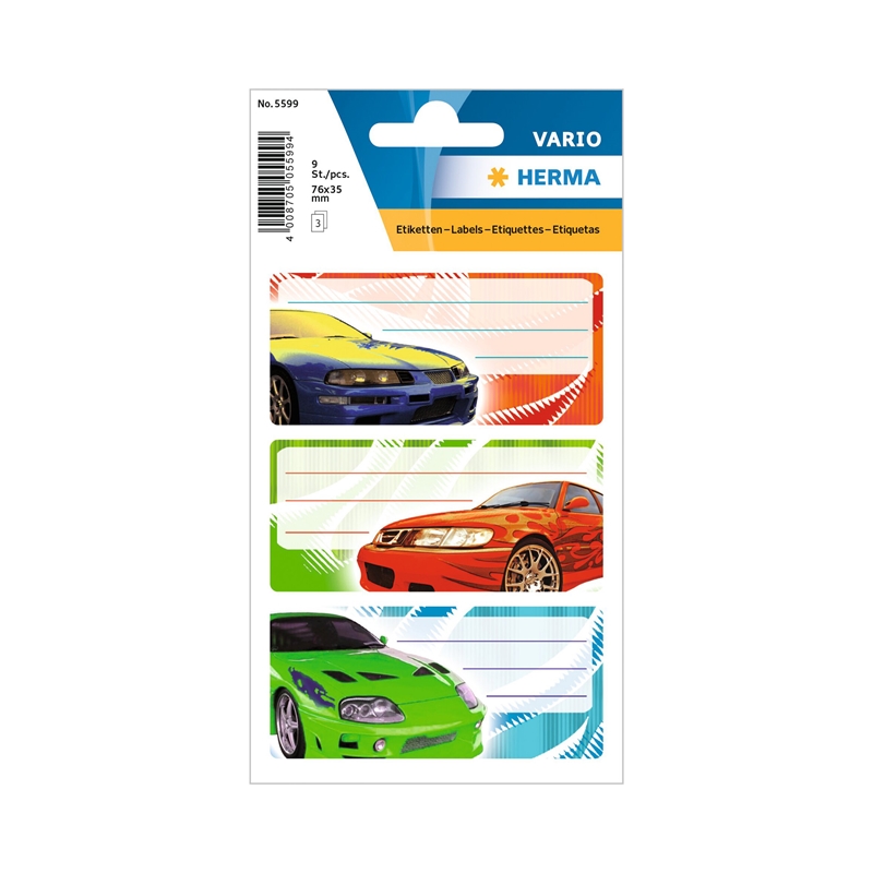 Herma Самозалепващи се етикети Тунинг, ученически, 9 брояна ниска цена с бърза доставка - BestPC.BG