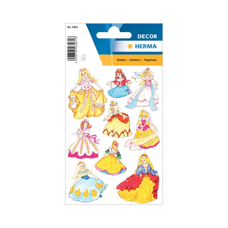Herma Самозалепващи се етикети Принцеси, 3 листана ниска цена с бърза доставка - BestPC.BG