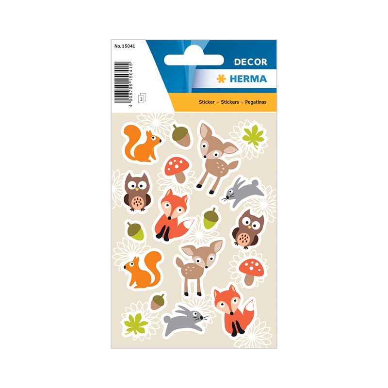 Herma Самозалепващи се етикети Горски кът, 3 листана ниска цена с бърза доставка - BestPC.BG