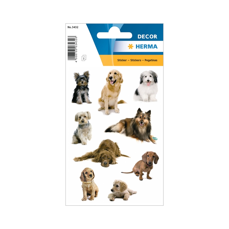 Herma Самозалепващи се етикети Кучета, 3 листана ниска цена с бърза доставка - BestPC.BG