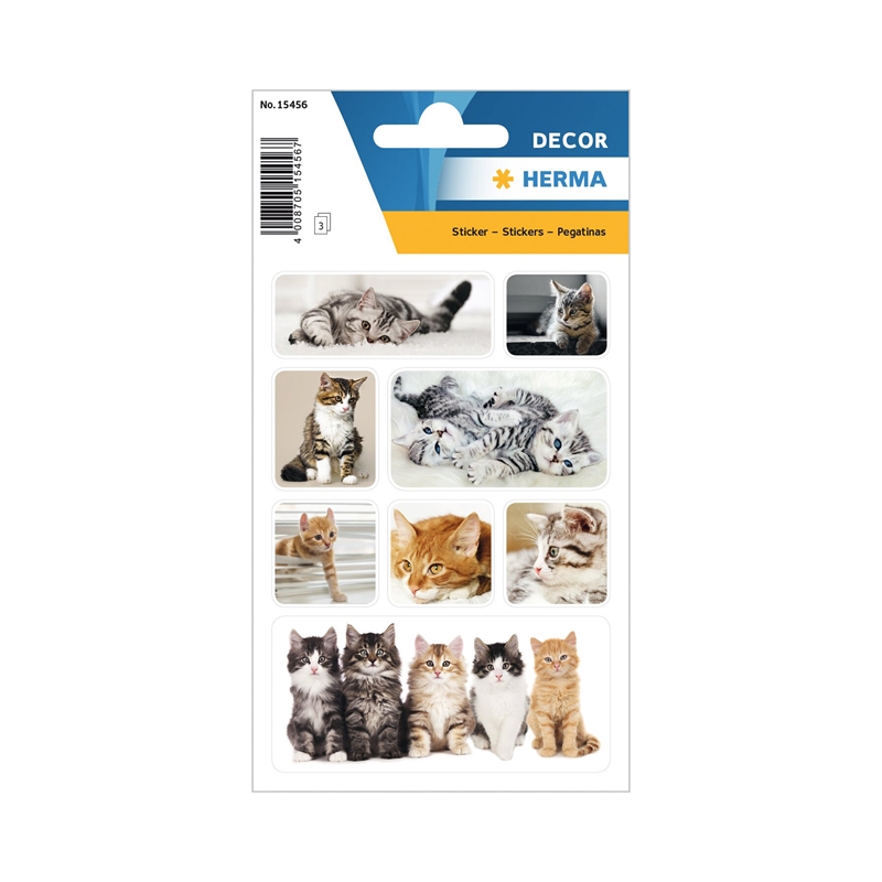 Herma Самозалепващи се етикети Малки котета, 3 листана ниска цена с бърза доставка - BestPC.BG