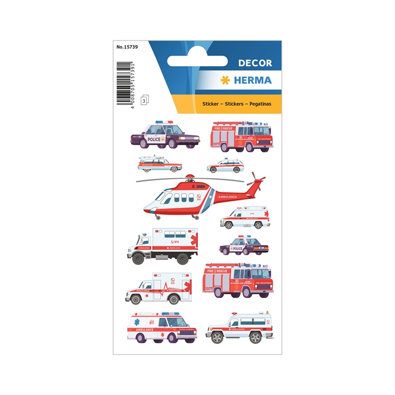 Herma Самозалепващи се етикети Превозни средства за спешни случаи, 3 листана ниска цена с бърза доставка - BestPC.BG