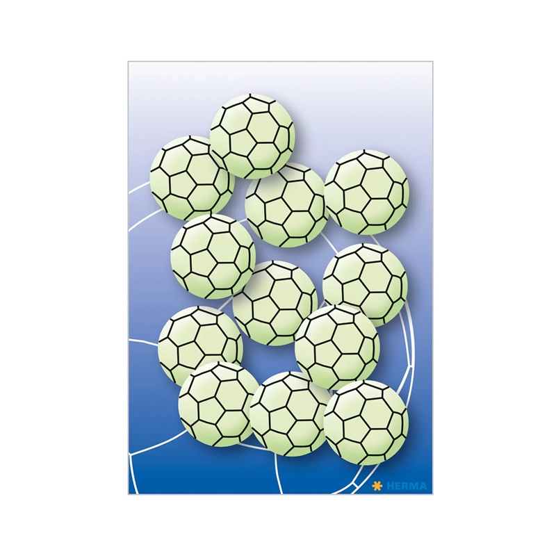 Herma Самозалепващи се етикети Футболна топка, светещи в тъмно, 12 брояна ниска цена с бърза доставка - BestPC.BG