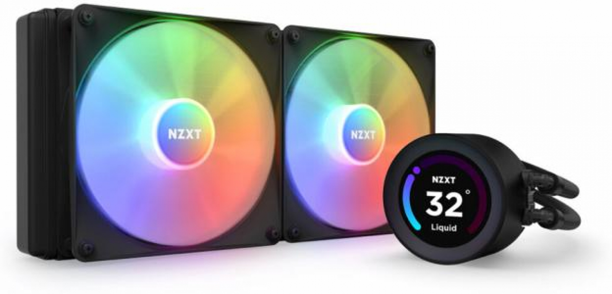Водно охлаждане NZXT Kraken Elite RGB 280 Black, Customizable LCD Displayна ниска цена с бърза доставка - BestPC.BG