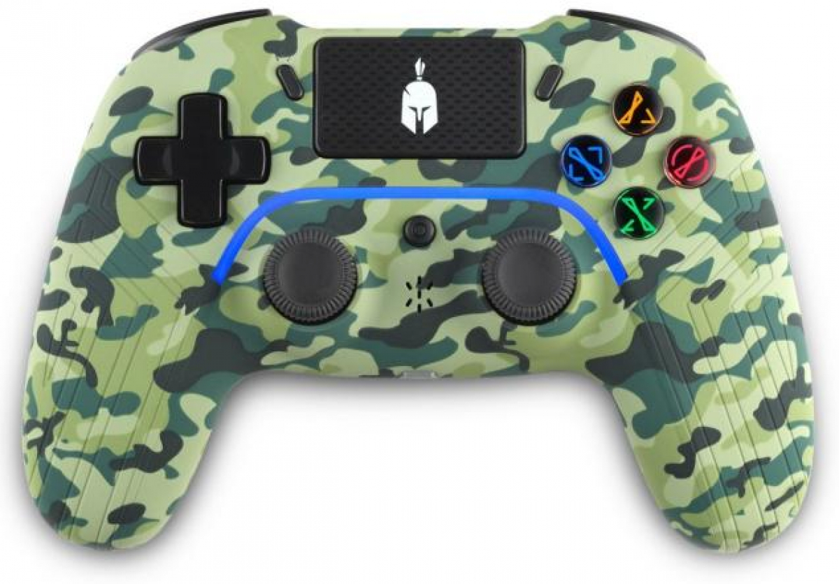 Мултимедиен продукт Spartan Gear Aspis 4, PC, PS4, Wireless, USB, 600 mA/h, Камуфлажна ниска цена с бърза доставка - BestPC.BG