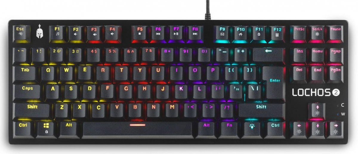 Геймърска механична клавиатура Spartan Gear Lochos 2 TKL, Чернана ниска цена с бърза доставка - BestPC.BG