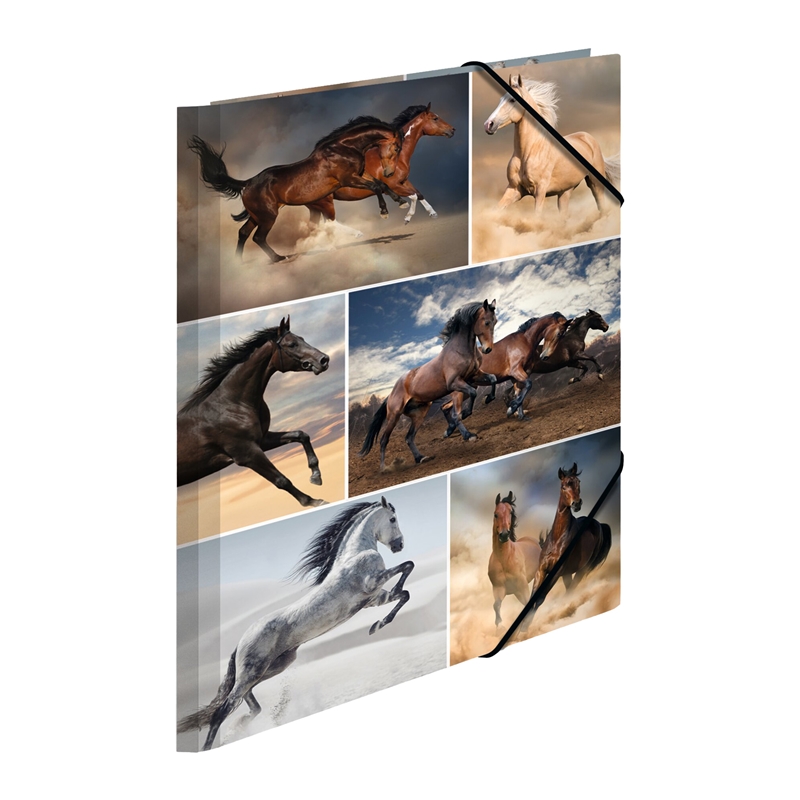 Herma Папка Animals, картонена, с ластик, A4, конена ниска цена с бърза доставка - BestPC.BG