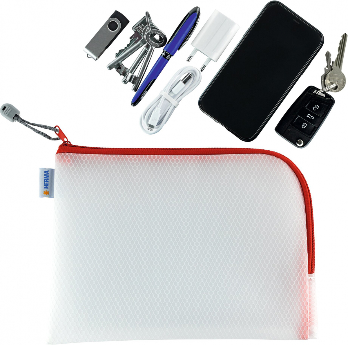 Herma Папка Universal, A5, с цип, червенана ниска цена с бърза доставка - BestPC.BG