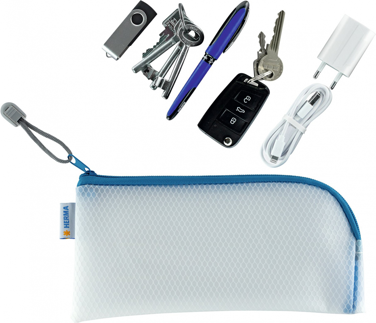 Herma Папка Universal, DL, с цип, синяна ниска цена с бърза доставка - BestPC.BG