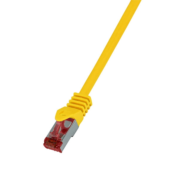 Медна пач корда Patch cable S-FTP Cat.6 0.5m, Yellow, CQ2027Sна ниска цена с бърза доставка - BestPC.BG
